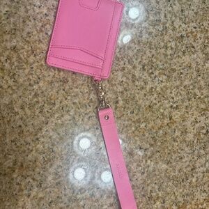 Pink Key & Card Holder